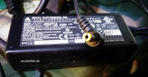 ACER AC Adapter SADP-65KB D Delta Electronics 19 V Notebook Netzteil