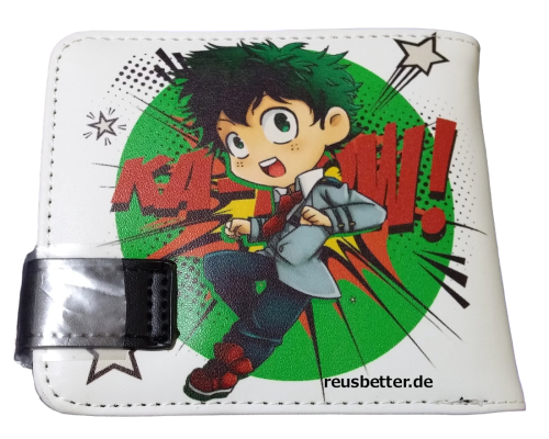 Izuku Midoriya Hero Academia Anime Motiv Geldbörse - Portemonnaie Kunstleder