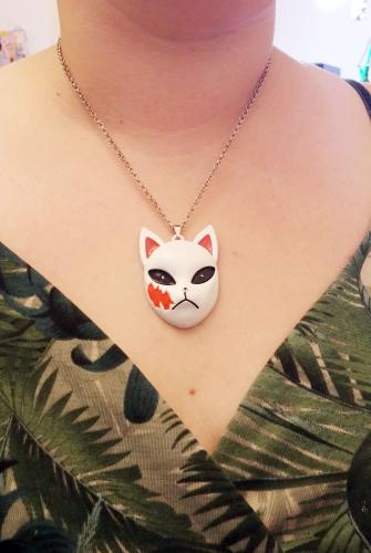 Demon Slayer Sabito Maske Halskette Cosplay Motiv Kette