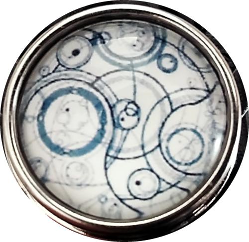 Doctor Who GALLIFREYAN Time Lord | HALSKETTE Glascabochon  Metall