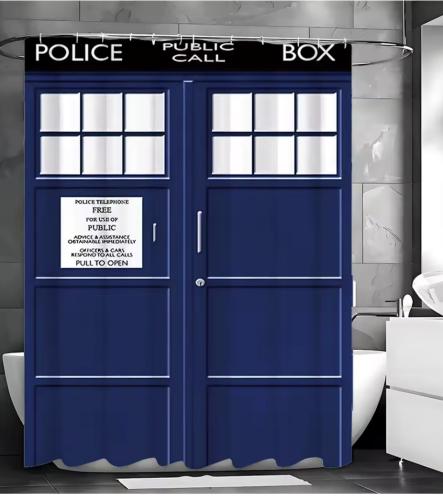 Doctor Who Tardis Police Box Duschvorhang