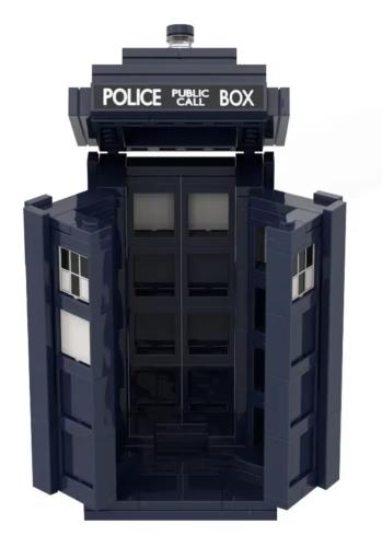 Doctor Who -Tardis Police Box zum Ausklappen - 186 Steckbausteine