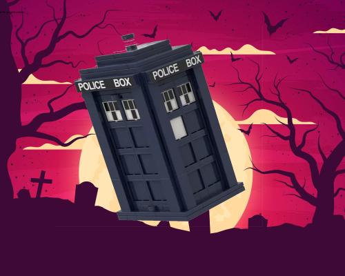 Doctor Who -Tardis Police Box zum Ausklappen - 186 Steckbausteine