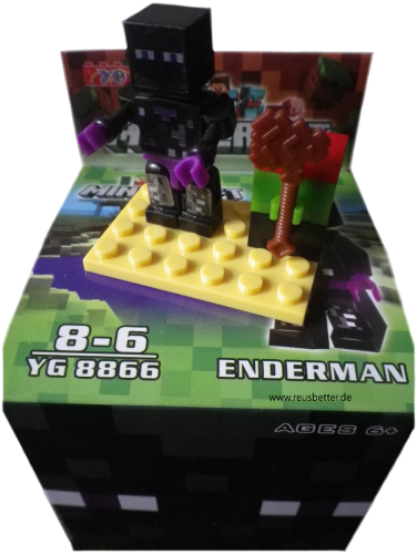Schlüsselanhänger Minecraft Motiv Enderman Sammel Box Set