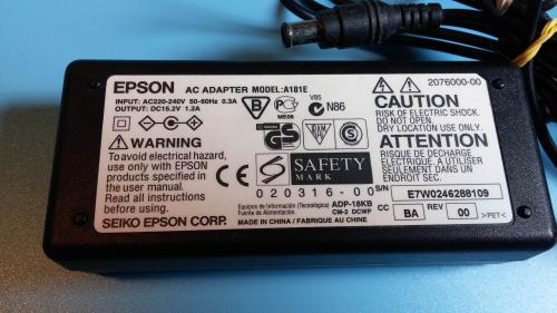 SEIKO EPSON AC Adapter S181E Netzteil 15.2V Drucker Netzteil
