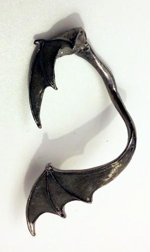 The Night With Ohr Clip Ohrring Fledermaus - Alchemy Gothic - Fluoreszierend