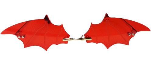 Fledermaus Vampir Sonnenbrille Gothic Brille Unisex ROT