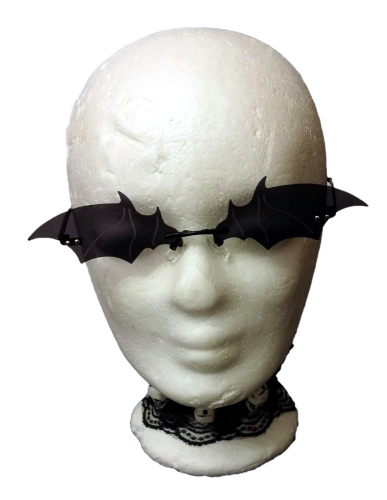 Fledermaus Vampir Sonnenbrille Gothic Brille Unisex Schwarz