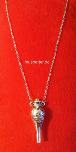 Harry Potter Felix Felicis Amphore Anhänger mit Halskette Silber