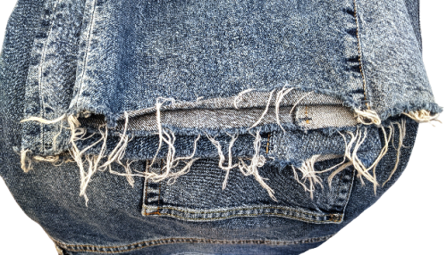 Damen Fetzenjeans | Übergröße EUR 56 | Kick Flare | High Waist  Damen Jeans von H+M