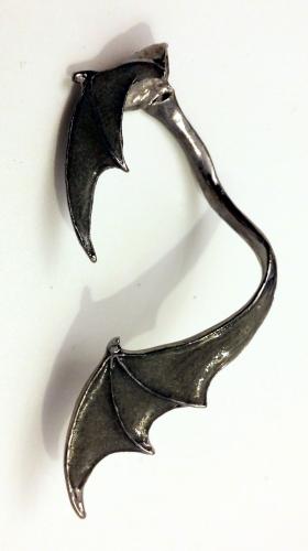 The Night With Ohr Clip Ohrring Fledermaus - Alchemy Gothic - Fluoreszierend