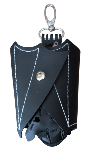 Münzbörse aus PU-Leder | Gothic Fledermaus