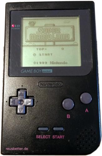 NINTENDO GAME BOY POCKET Handheldspiele Konsole SCHWARZ - MGB-001