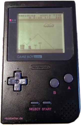 NINTENDO GAME BOY POCKET Handheldspiele Konsole SCHWARZ - MGB-001