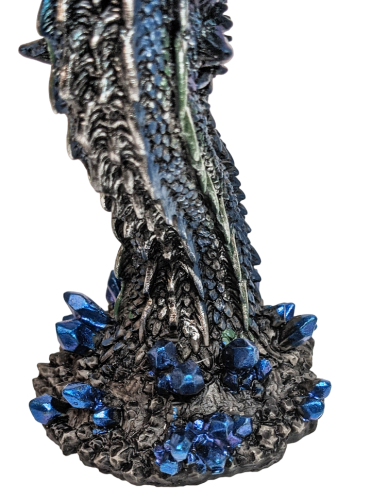 Weinkelch 3D Game of Thrones  - Drachen Motiv Eis Blau -  Harz/Edelstahl Weinglas
