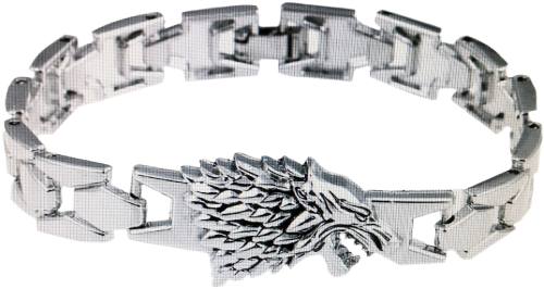 Game of Thrones Armband ♔ Haus Winterfell ♔ Silber Armband ♔ Wolf