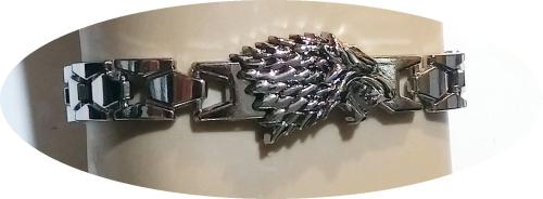 Game of Thrones Armband Haus Winterfell Silber Armband Wolf