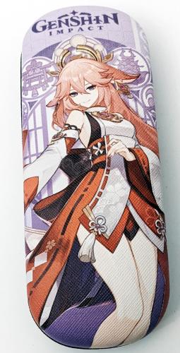 Genshin Impact Yae Miko Brillen Etui Universal Mappe Motiv Hartschalen Brillenetui
