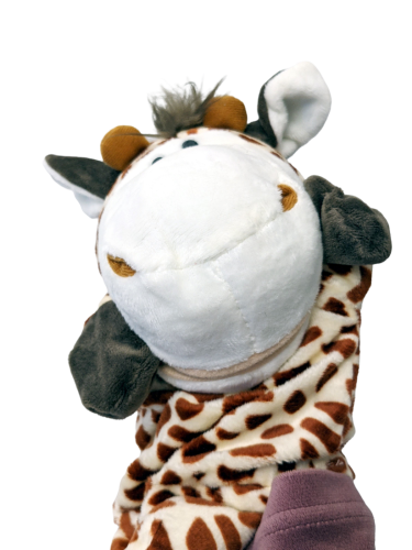 Handspielpuppe Giraffe Handpuppe mit Klappmaul