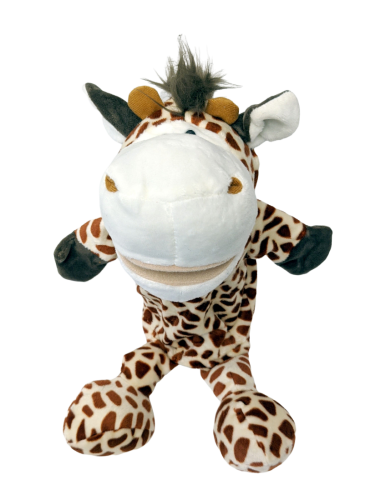 Handspielpuppe Giraffe Handpuppe mit Klappmaul