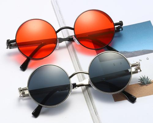 Steampunk Sonnenbrille Retro Gohtic Google Metall Schwarz