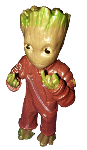 Groot 3 D Anhänger - Guardians of the Galaxy Vol. 2 | mit abnehmbarem Schlüsselring | 3 Motive