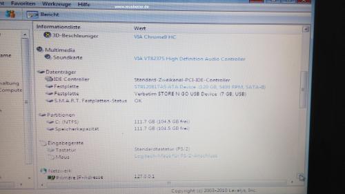 HP Mini 2133 8,9 Zoll 120 GB, VIA C7-M, 1,2 GHz, 1GB Notebook - Silber - KS174UT
