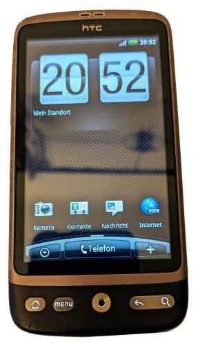 HTC Desire PB99200 Smartphone ❖ 3.7 Zoll ❖ 8GB SD Karte ❖ Android Handy ❖ Graphit