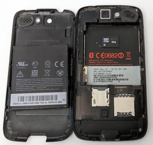 HTC Desire PB99200 Smartphone ❖ 3.7 Zoll ❖ 8GB SD Karte ❖ Android Handy ❖ Graphit