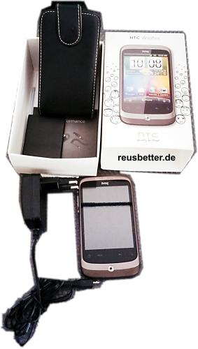 HTC Wildfire A3333 Smartphone 5MP Android 2.1 mit Verpackung 2 Akku*s