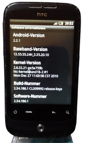 HTC Wildfire A3333 Smartphone 5MP Android 2.1- 3.2 Zoll