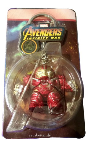 HULKBUSTER 3D Metallic Motiv Anhänger mit Schlüsselring Infintiy WAR