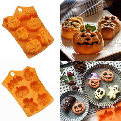 Halloween  Silikon Motiv Form  Back - Eiswürfel - Schokoladen Form