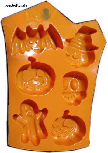 Halloween  Silikon Motiv Form  Back - Eiswürfel - Schokoladen Form