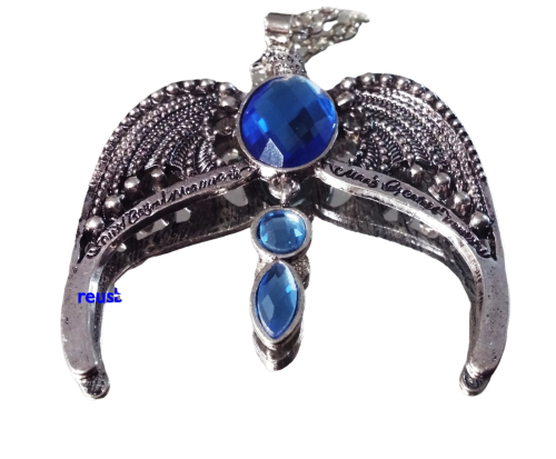 Harry Potter Ψ Ravenclaw Diadem Halskette Phönix Silber - Blau