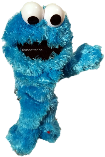 Krümelmonster Sesamstraße Handpuppe Sesamstrasse Handspielpuppe