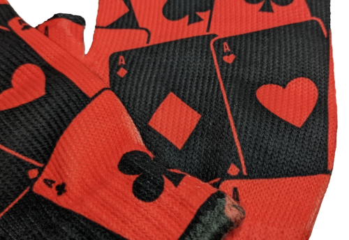 Handschuhe Joker Karten Harley Quinn Fingerlose Unisex Handschuhe