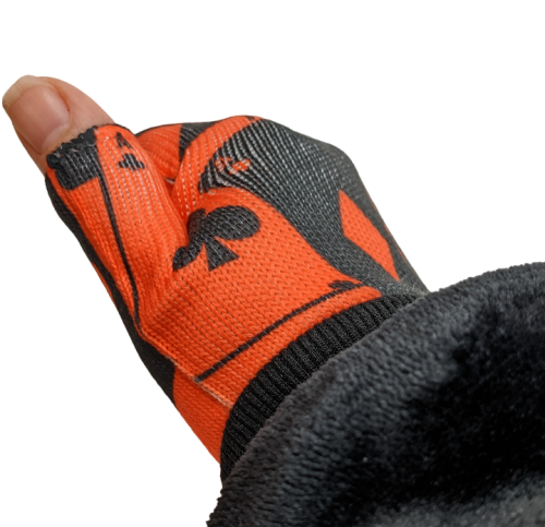 Handschuhe Joker Karten ☢ Harley Quinn ☢ Fingerlose Handschuhe Unisex