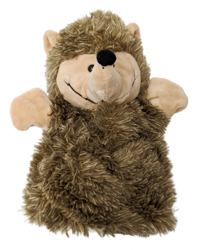 Handspieltier Handpuppe Frau Igel Webpelz Nici Braun