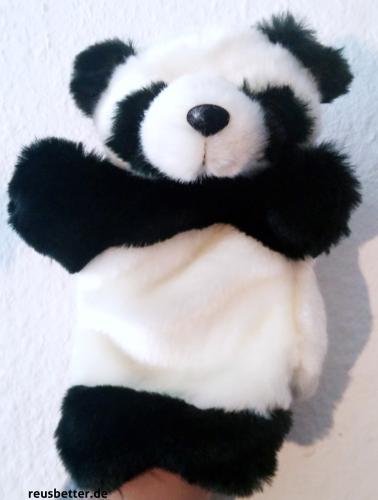 Handspieltier Handpuppe | Niedlicher Panda Bär | Webpelz