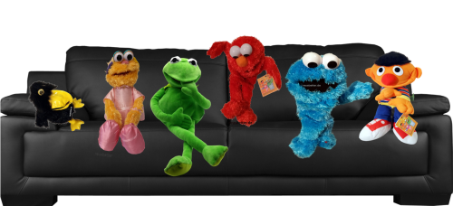 Kermit der Frosch Muppet Show Handpuppe Handspieltier mit Klappmaul