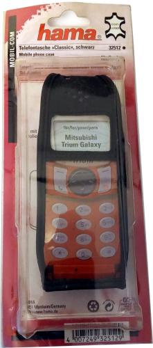 Mitsubishi Trium Galaxy Echt Leder Handy Tasche Hama