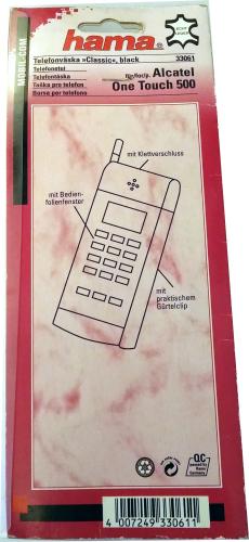 Alcatel One Touch 500 Handyhülle ☛ Echt Leder Handy Tasche ☛ Hama