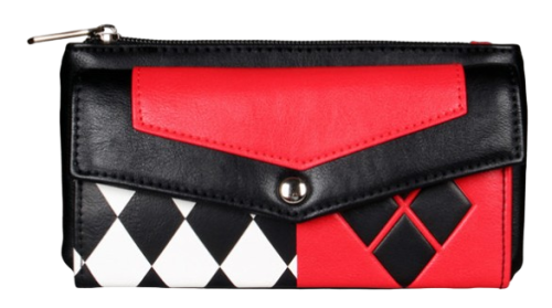 Harley Quinn Portemonnaie Suicide Squad Harley Geldbörse Rot-Schwarz