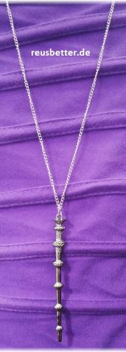 Dumbledore Elderstab Harry Potter Zauberstab Kette  Metall Silber