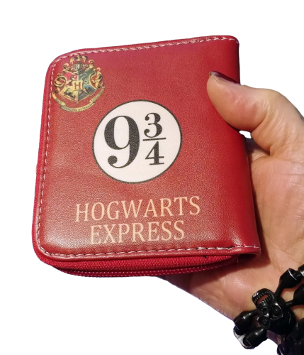 Harry Potter Hogwarts Express 9 3/4 Portemonnaie |  Leder Rot