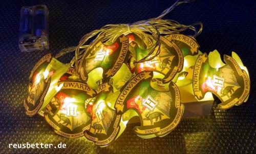 Harry Potter Hogwarts Wappen 2D Lichterkette