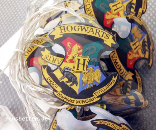 Harry Potter Hogwarts Wappen 2D Lichterkette