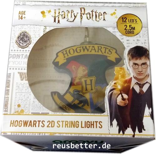Harry Potter ✐ Hogwarts Wappen ✐ 2D Lichterkette