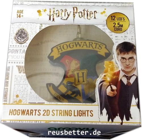 Harry Potter Hogwarts Wappen 2D Lichterkette
